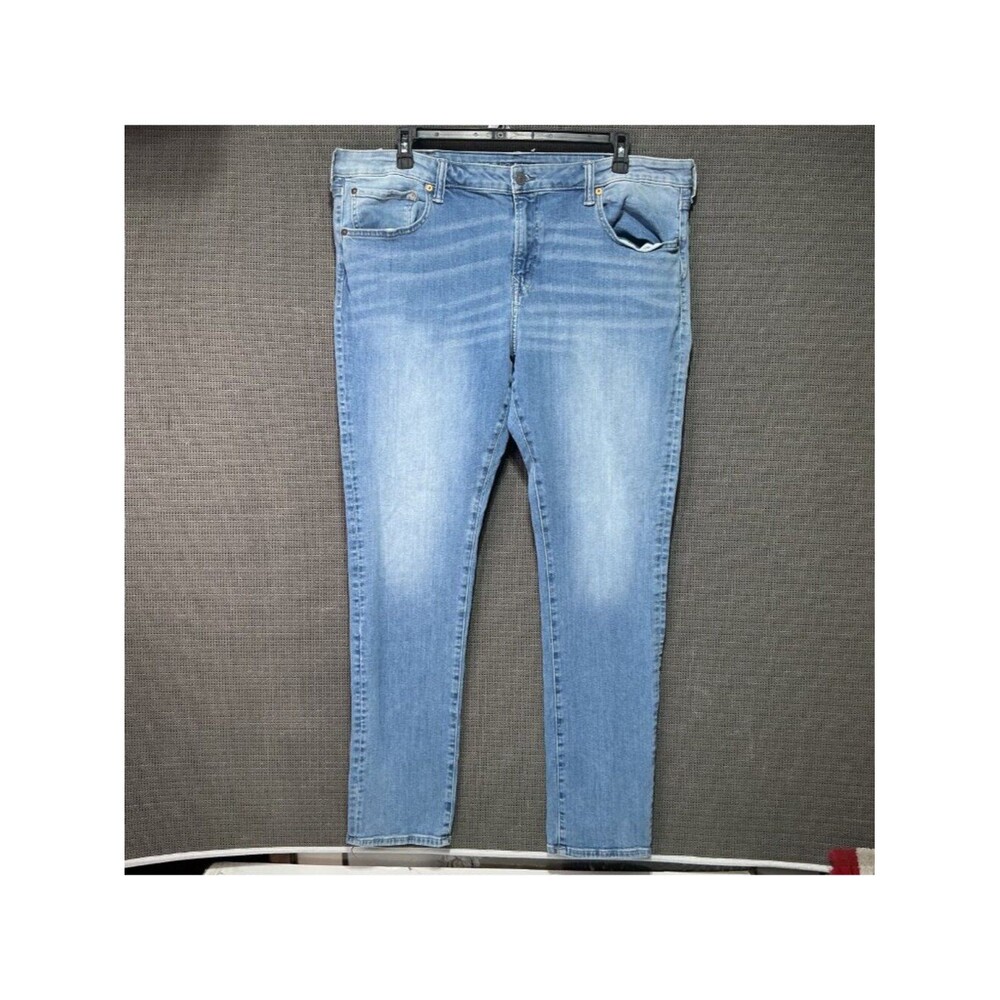 American Eagle Men's Next Level Flex Skinny Jeans Light Wash Size 42x34